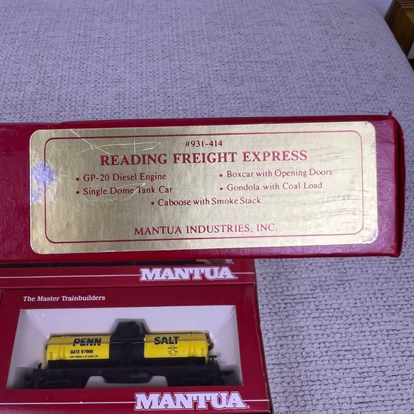 Mantua HO Reading Freight Express, 931-414 | eBay Mantua Reading Freight Express HO Scale Train Set 931-414 GP-20 5pc New NIB